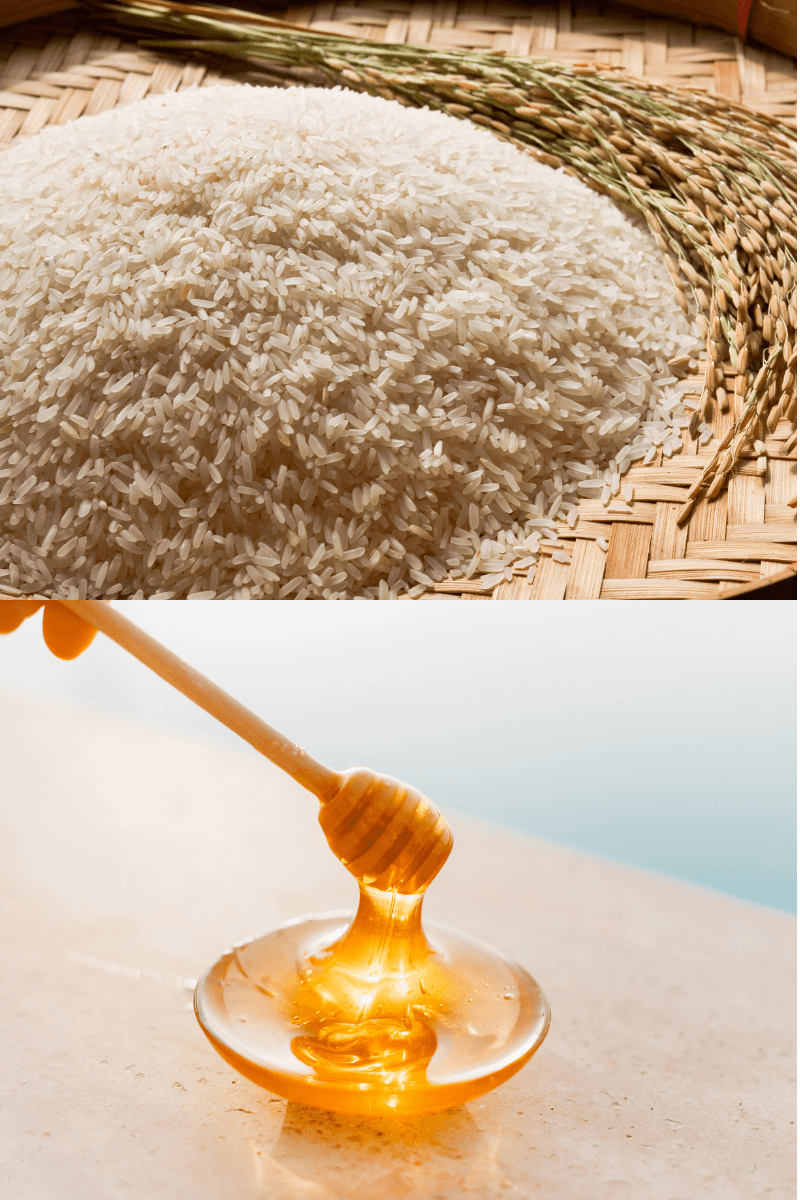 2-Ingredient Scrub for Blackheads:. Homemade blackhead scrub with rice powder and honey for gentle exfoliation | skincaresolutions.in