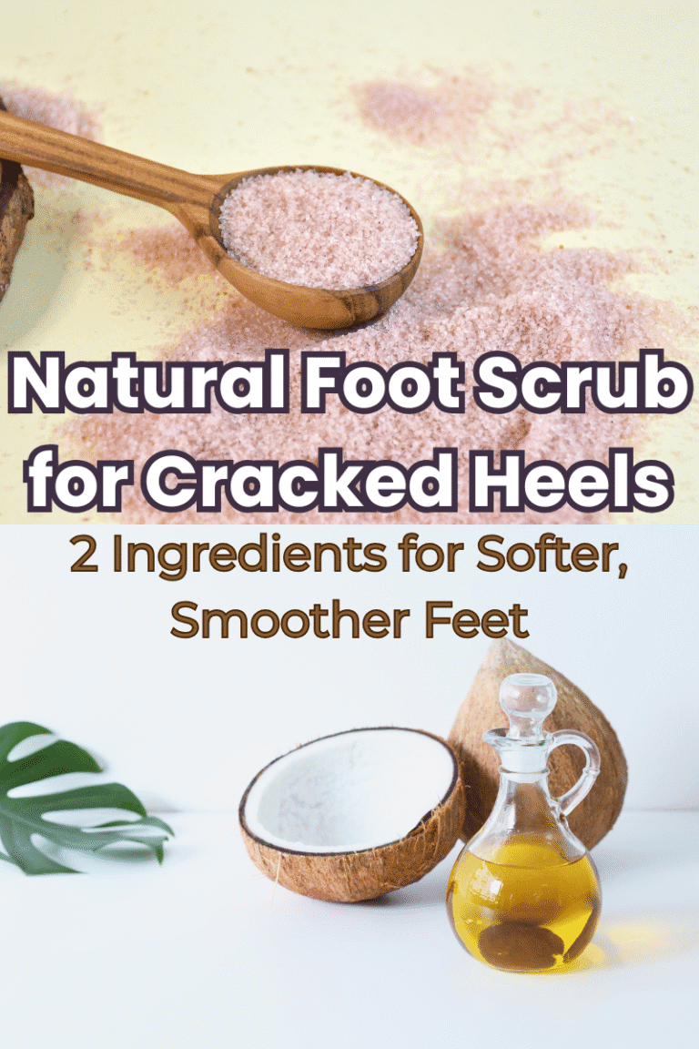Natural DIY foot scrub for cracked heels using salt and coconut oil at home | skincaresolutions.in