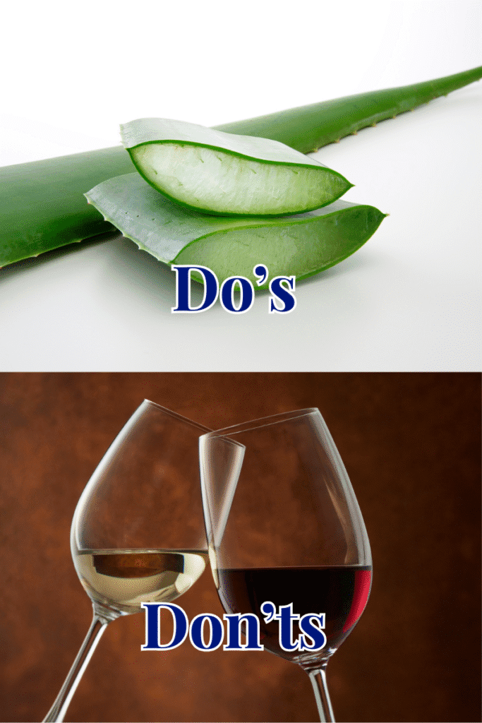 10 Sensitive Skin Care Tips showing ingredients to use and avoid for sensitive skin